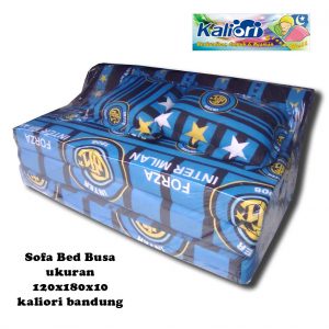 Sofa Bed Busa Biasa Motif Inter Milan 120x180x10