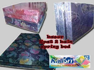 Kasur Busa Lipat 2, Cover Kain Spring Bed, Ukuran 120x180x10